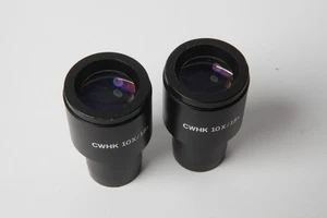 Juego de 2 oculares microscopio Olympus CWHK 10X/18L - Imagen 1 de 5