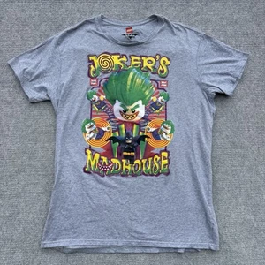 LEGO Batman Joker's Madhouse Camiseta XXL DC Comics Gris Gráfico Camiseta Película Promo - Imagen 1 de 8