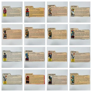 Sie wählen - Vintage GI Joe nur Karteikarte, Hasbro 1980er - Bild 1 von 74