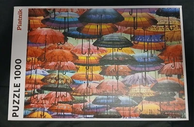 Piatnik Colorful Umbrellas 1000 Pc Jigsaw Puzzle COMPLETE - Image 1 of 4