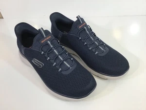 Skechers Slip-ins Men’s Size 13 Wide Fit Air-Cooled SN232457W Navy Blue - Picture 1 of 23