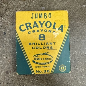 Vintage Crayola Buntstifte Nr. 38 große Binney & Smith Zeichnungen Ende 50er - Anfang 60er Jahre - Bild 1 von 4