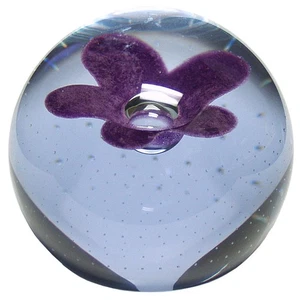 Caithness Caithness Paperweight Pop Flowers Purple - Boxed 5595909 - Picture 1 of 1