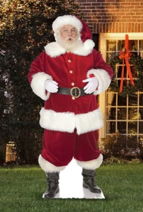 Ho Ho Santa Standee Outdoor Stand Up Christmas Decoration Lifesize Cardboard - Picture 1 of 13