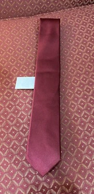 NEW With Tags-Bloomingdales 100% Silk Necktie - Red(Maroon)-The Men's Store - Image 1 of 4