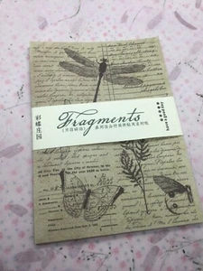 30 sheets vintage style butterfly, dragonfly paper,junk journaling ephemera, - Picture 1 of 5