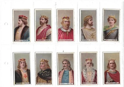 CIGARETTE CARDS, WILLS SET  'KINGS & QUEENS OF ENGLAND' LONG CARD SET 51 1902 - Image 1 of 4