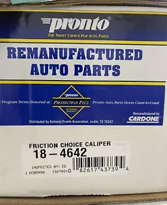 Cardone Remanufactured Friction Choice Brake Caliper 18-4642 - Bild 1 von 1