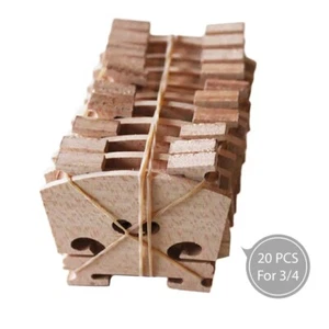 20pcs 3/4 Fiddle Violin Bridge,laser cut Maple Wood High quality - Picture 1 of 4