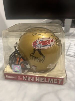 DOUG FLUTIE Mike Rozier Signed Heisman Mini Helmet DUAL AUTO - Image 1 of 3