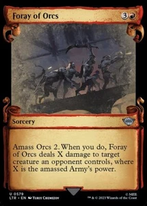MTG FORAY OF ORCS 579 FOIL EXC - INCURSIONE DI ORCHI - LTR X EN - MAGIC - Picture 1 of 1