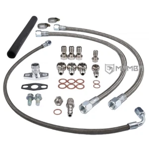 Turbo Oil & Water Line Kit RB20DET RB25DET RB30 Top Mount Garrett GT30R GT35R - Picture 1 of 6