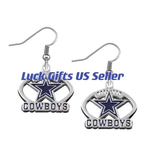 NFL Football Team Dallas Cowboys Dangle Earrings Fashion Gift Cover