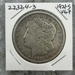 1821-S US Morgan Silver Dollar VG-F #22324-3 - Picture 1 of 4