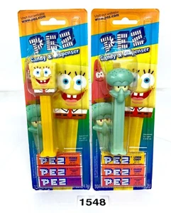 Spongebob Squarepants and Squidward Pez Dispensers from 2004 Still Sealed - Picture 1 of 6