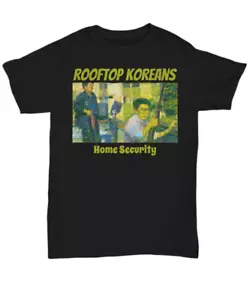 The Rooftop Koreans à la Georges Seurat T-shirt- Korea Town defenders Los Angele - Picture 1 of 9