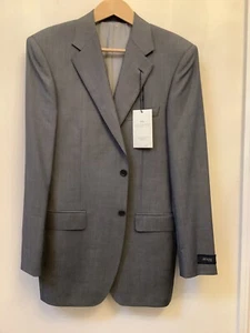 Quality M&S Italian Collezione Jacket Grey Pure Wool 38L BNWT incs Spare Buttons - Picture 1 of 8