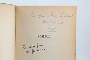 BONNECARRERE Rosebud EDITION ORIGINALE ENVOI AUTOGRAPHE 1973 - Picture 1 of 1