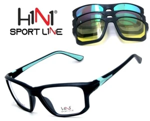 Occhiale da Vista per lo Sport Con 3 Clip Magnetiche per il Sole H1N1 TRC236 06 - Bild 1 von 7