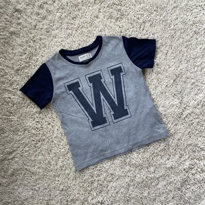 Zara Boys Short Sleeve W T-Shirt Size 4 - Image 1 of 4