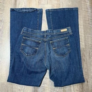 Vintage 2000s Glo Low Mide Rise Flare Denim Jeans Damen Taille Größe 30 - Bild 1 von 5