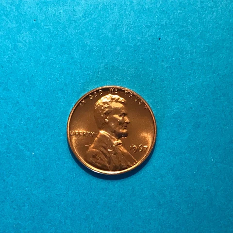 1967 SMS Lincoln Cent  Unc   FREE SHIP Cover