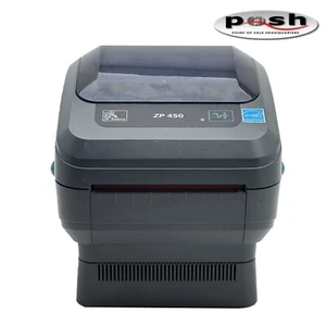 Zebra ZP 450 Thermal Monochrome Barcode Label Printers W/ Power supply included - Photo 1/8