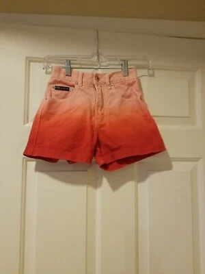 Route 66 Shorts  Girls Sz 8 Pink/Red Glitter  100% Cotton - Image 1 of 4