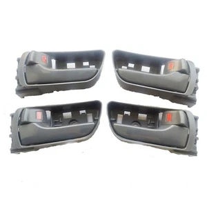 Fit 04-10 Toyota Sienna Inside Inner Grey Front Rear Left Right Door Handle X4 - Picture 1 of 4