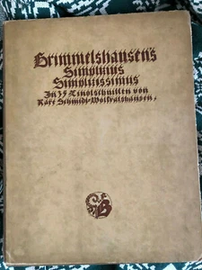 Karl Schmidt-Wolfratshausen Simplicius Simplicissimus in 35 Holzschnitten signie - Bild 1 von 12