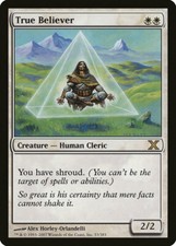 1X True Believer Tenth Edition NM/EX Chinese MTG CARD