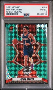2021-22 Panini Mosaik #193 Devin Booker grünes Preis - PSA 4 VG-EX bewertete Karte 🙂 - Bild 1 von 4
