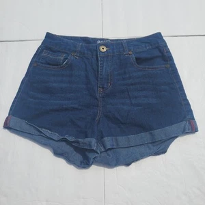 Boom Boom Womens Cuffed Blue Denim Jean Shorts Size 9 - Picture 1 of 6