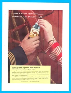 1933 Camel Cigarettes PRINT AD boating Captain Cartier watch - Picture 1 of 3