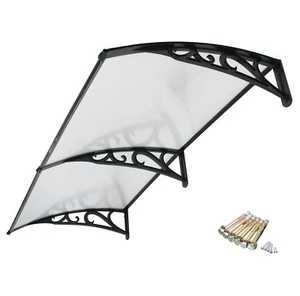 40" x 80" Window Front Door Awning UV Protection Canopy Rain Cover Patio New - Picture 1 of 9