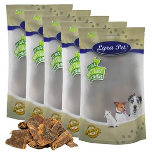 5 kg Rinderherz getrocknet Hundefutter Kausnack Kauartikel Hund Rind Lyra Pet® - Bild 1 von 7