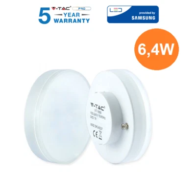 LAMPADINE LED V-Tac Attacco GX53 Scelta da 6,4W Lampada Bulbo Faretto Plafoniera - Immagine 1 di 3