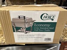 Nib 1 Premier 4 Qt. Half Size Stainless Steel Chafer Chafing Dish with rebate