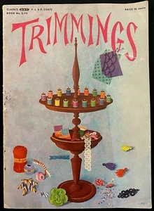 1946 Trimmings Book S-73 carrete Cotton Company Clarks abrigos mediados de siglo vestido de colección - Imagen 1 de 8