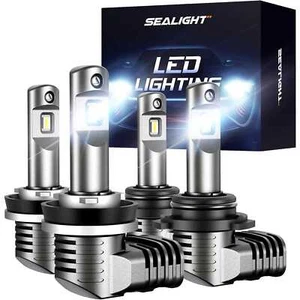 SEALIGHT S2 9005+H11 Combo White LED Headlight Bulbs High Beam / Low Beam - Picture 1 of 6