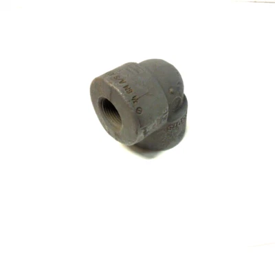 3/4" 6000# Threaded (NPT) 90° Elbow A105 Forged Steel Pipe Fitting FS010531 - Image 1 of 4