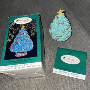 Hallmark Keepsake Ornament Trimmed With Memories Members Only Anniversary 1993 - Picture 1 of 5