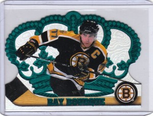 97/98 1997-98 Pacific Crown Royale Emerald Green #7 Ray Bourque Bruins