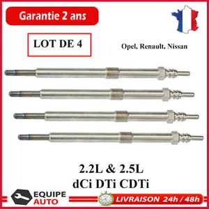 4 Bougie Préchauffage pour Espace Laguna Master 2 Trafic 2 Vel Satis 2.2 DCI - Imagen 1 de 4