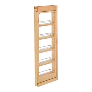 Rev-A-Shelf Pullout Wall Filler Cabinet Wooden Organizer, 36" Hgt, 432-WF36-3C - Picture 1 of 10