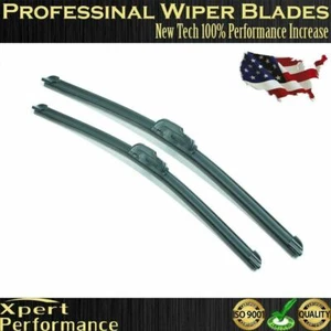 A+ Quality 14" +14" Windshield Wiper Blades OEM Quality J-Hook  Bracketless - Bild 1 von 4