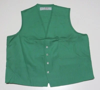 Chaleco Red Kap Unisex Cajero Empleado Camarero Uniforme de Trabajo Verde Grande + XL 3 Bolsillos Foto 1 de 4