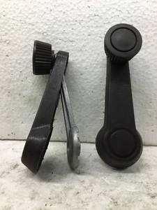 pair Window Crank Brown Left & Right VW Volkswagen Vanagon WESTY CAMPER T3 bay - Picture 1 of 2