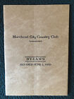 MOREHEAD CITY NC 1959 Morehead City Country Club statuts 1959 règles du club house