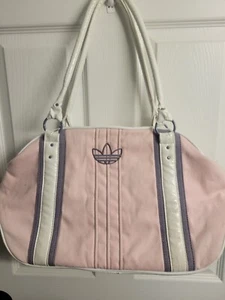 Vintage Pink And White Adidas Purse - Picture 1 of 4